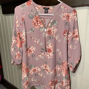 Womens Rue21 quarter sleeve blouse